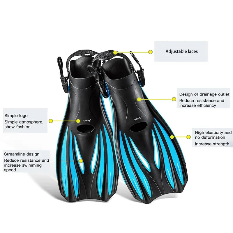 Non-Slip Swim and Dive Flippers