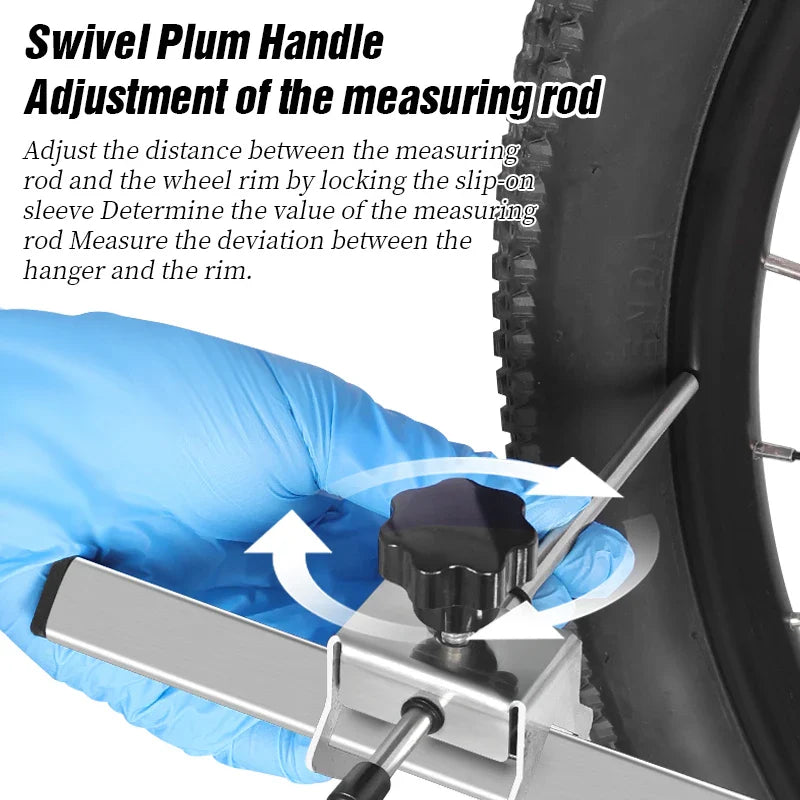 Bike Derailleur Hanger Alignment Gauge Tool Silver