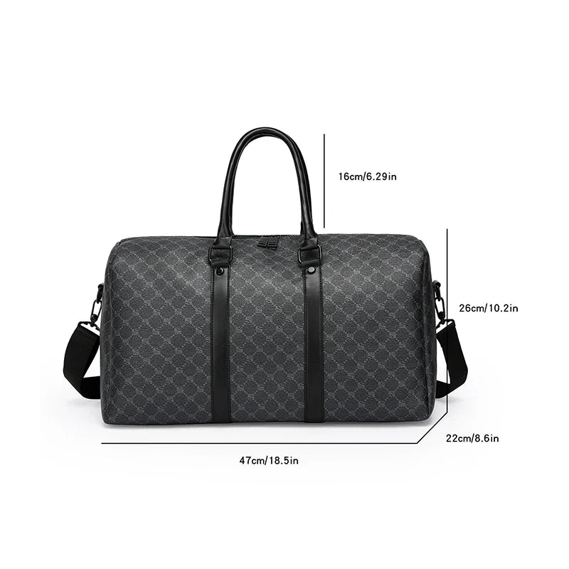 Mens Travel Bag Large PU Business Luggage