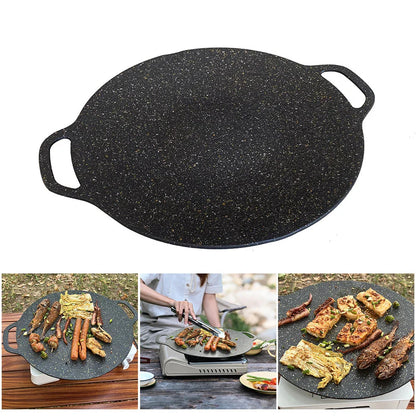 Non-Stick Camping Grilling Pan Black