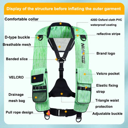 Professional Automatic Inflatable Life Jacket for Adults