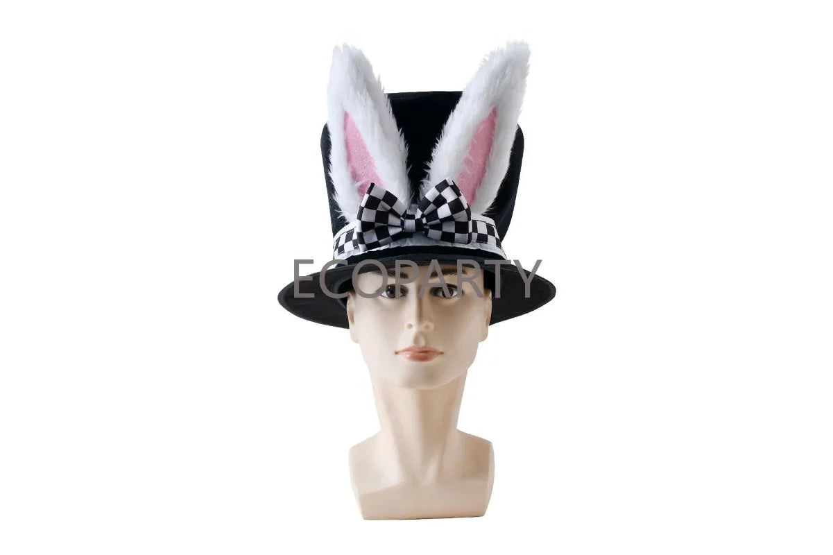 White Rabbit Hat Cosplay Set Easter Halloween