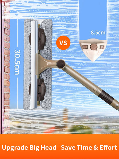 Cleaning Tool Double-sided Telescopic Rod Window Cleaner Mop