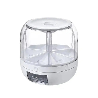 Rotating Rice Beans Grain Storage Container