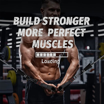 Heavy-Duty D-Ring Gym Handles with Hook for Home Workouts