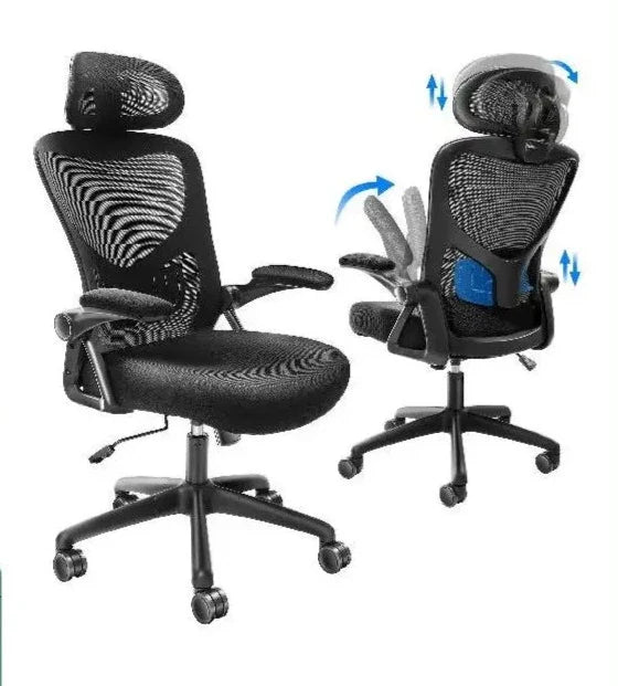 Ergonomic Office Chair with Adjustable Lumbar Support Angle and Height Adjustable