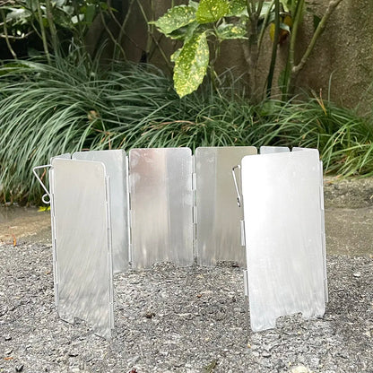 9 Plates Foldable Gas Stove Windshield