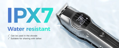 4-in-1 Cordless Hair Clipper & Grooming Kit with LED Display