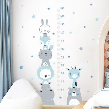 Baby Height Measurement Lion Animals Wall Sticker