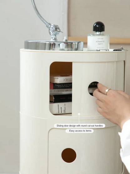 Round Bedside Table - Plastic Bedside