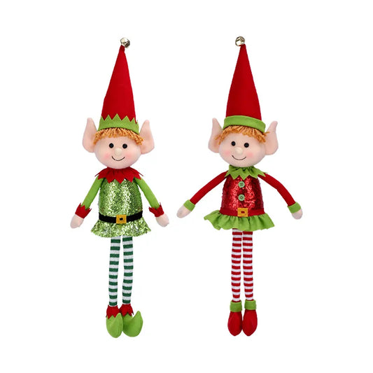 65CM Long-Legged Elf Doll Christmas Party Ornament (2pcs)