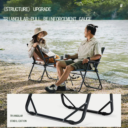 Folding Lounge Camping Chair Kemit Style Green