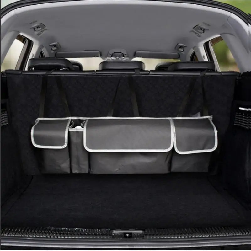 Car Back Seat Organizer Oxford Polyester Hanging Storage Bag Black