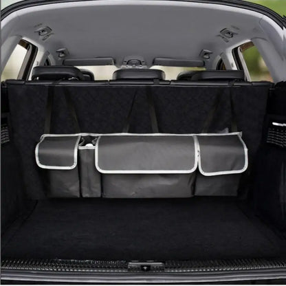 Car Back Seat Organizer Oxford Polyester Hanging Storage Bag Black