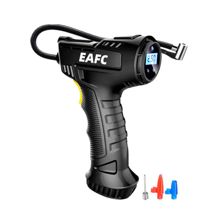 120W Wireless Electric Car Tire Inflator Portable Digital Air Compressor Black