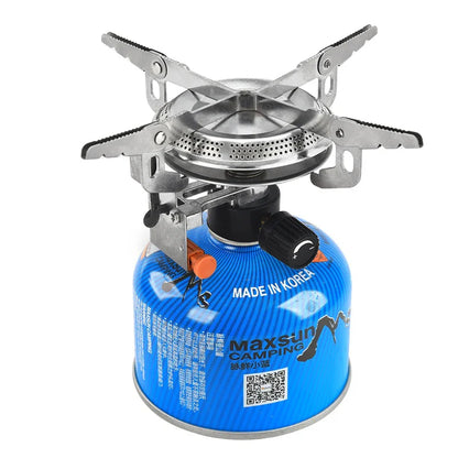 Camping Gas Stove Head Split-Type Butane Stove Silver