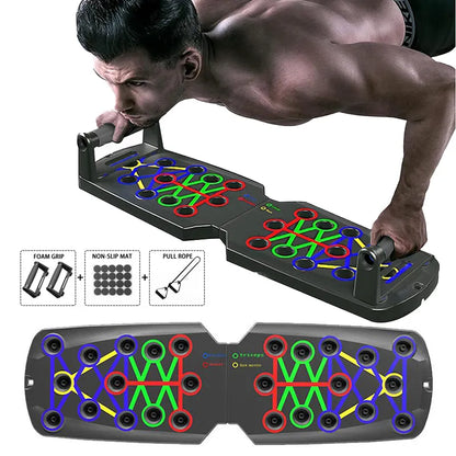 Folding Push-up Board for Full Body Workout & Abdominal Enhancement