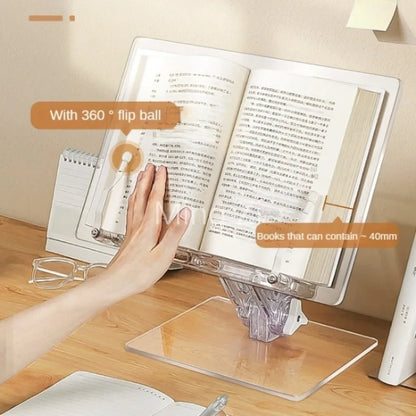 Luxury Lifted Acrylic Laptop Stand: 180° Rotatable, Ergonomic Design