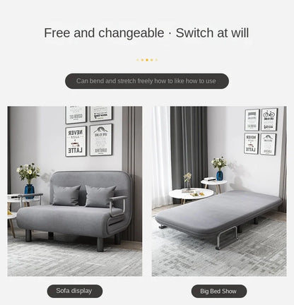 Simple Fabric Folding Sofa & Bed Dual Purpose