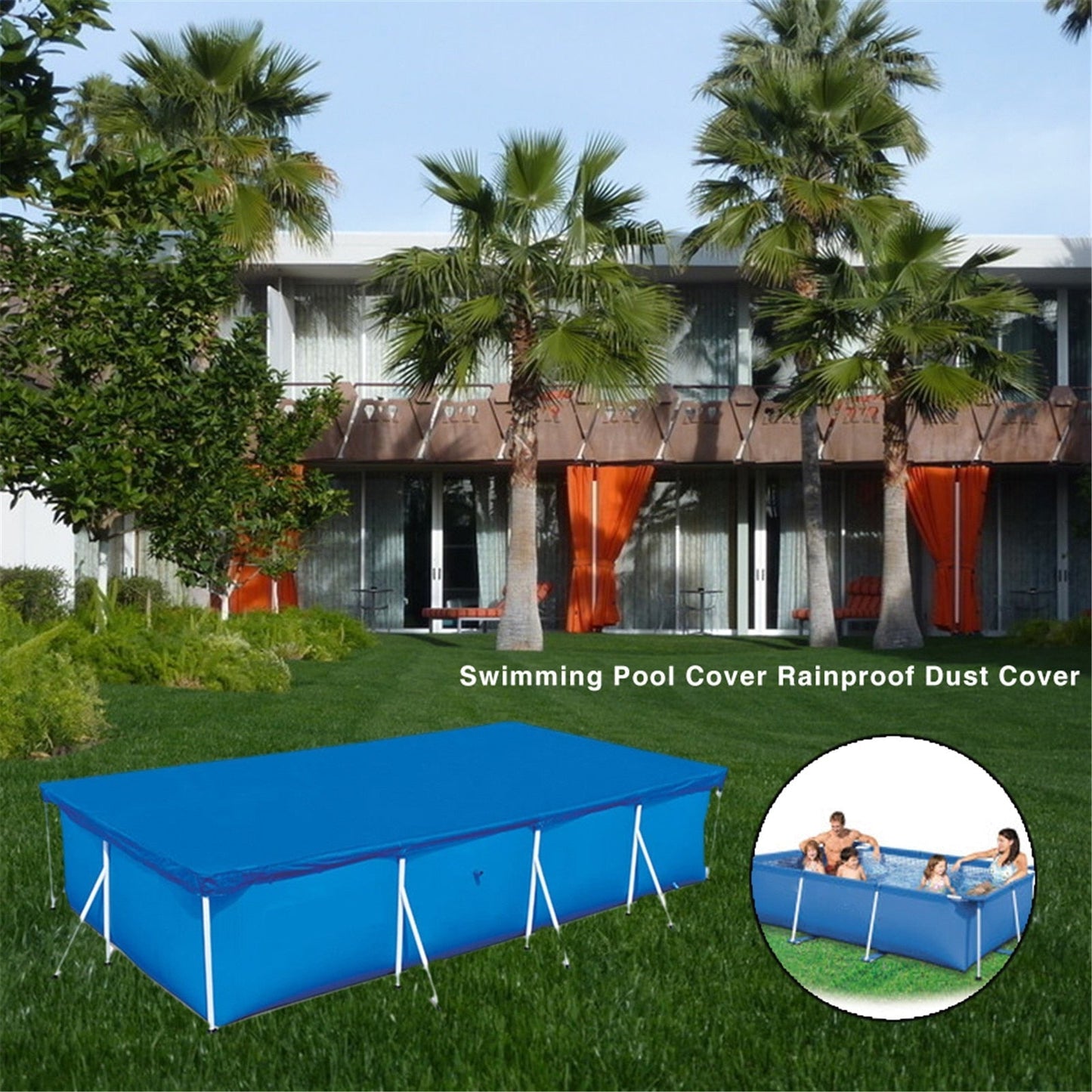 Pool Cover 400x211CM/300x200CM/260x160CM/220x150CM