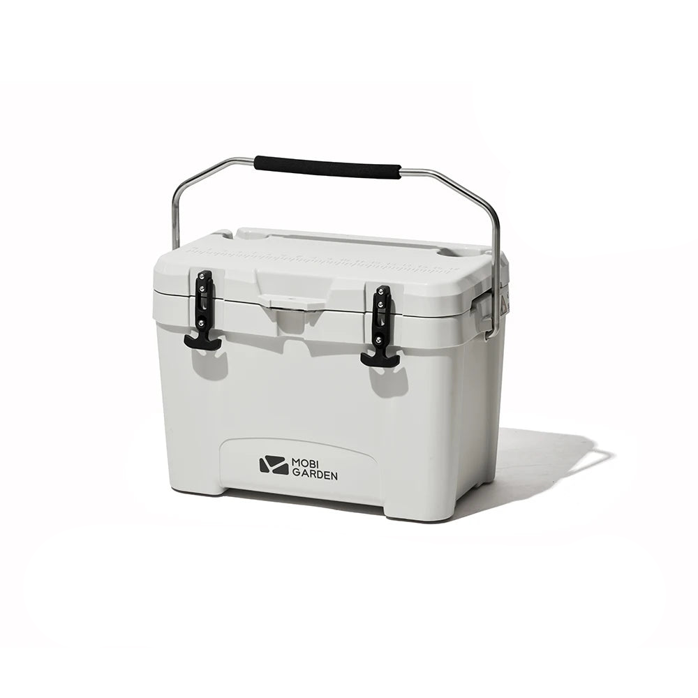 25L Portable Camping Ice Box Cold Storage Cooler White