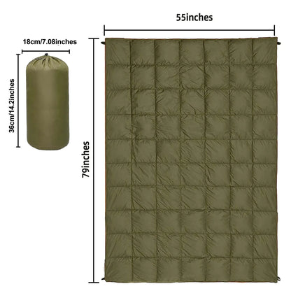 All-Season Lightweight Camping Blanket Green