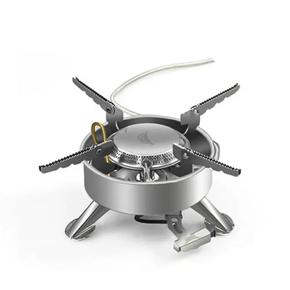 1940W Strong Firepower Folding Camping Gas Stove Silver