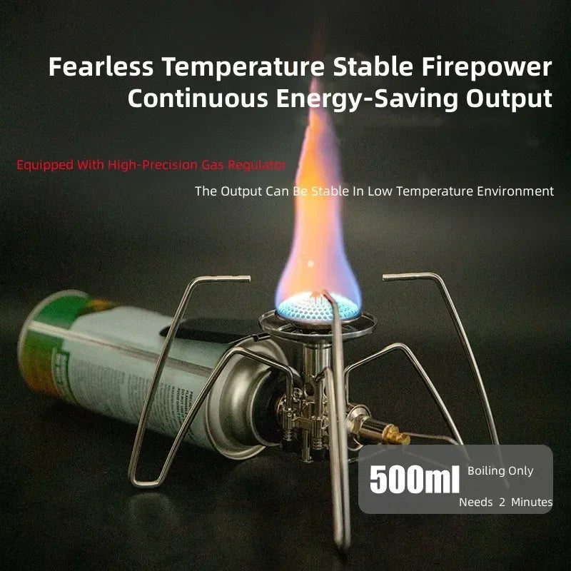 Spider Portable Folding Outdoor Burner Stainless Steel Silver