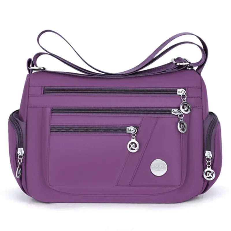 Ladies Handbag Crossbody Travel Bag (Purple)
