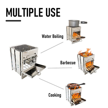 Foldable Wood Stove Portable