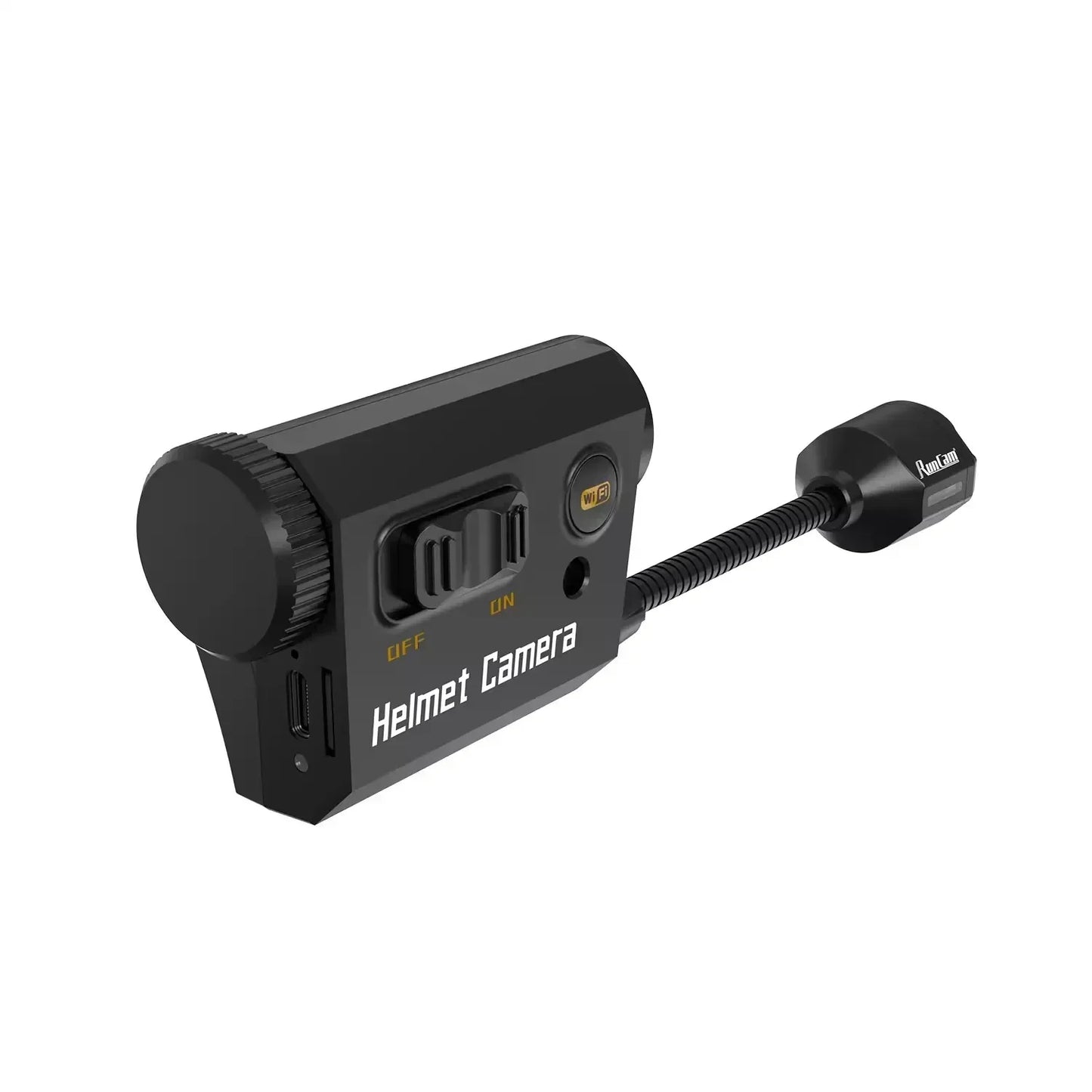 Helmet Face Mask Camera Built-in WiFi Black