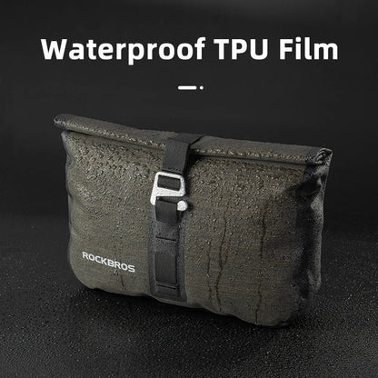 5–6L Waterproof Handlebar Bike Bag Front Frame Trun Grey