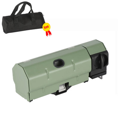 2600W Portable Folding Gas Camping Stove Stainless Steel Green