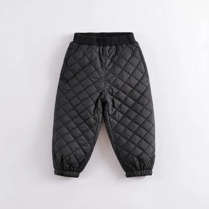 Boys Winter Fashion Stitching Quilted Sports Suit