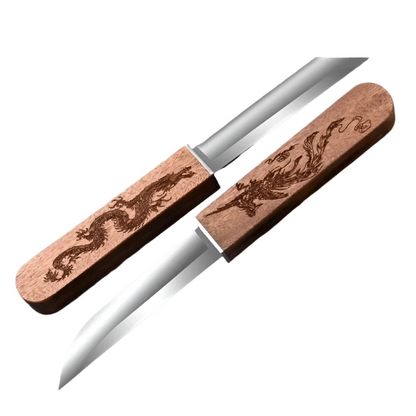 Dragon & Phoenix Double Knife – High-Hardness Tactical & Camping Knife Set