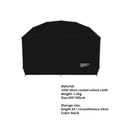 Outdoor Waterproof Black Canopy Mesh Dome