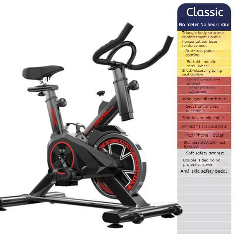 Silent Spinning Bike for Home Fitness