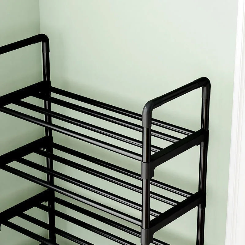 Simple Shoe Rack – Space-Saving Black Shoe Shelf(5Layers)