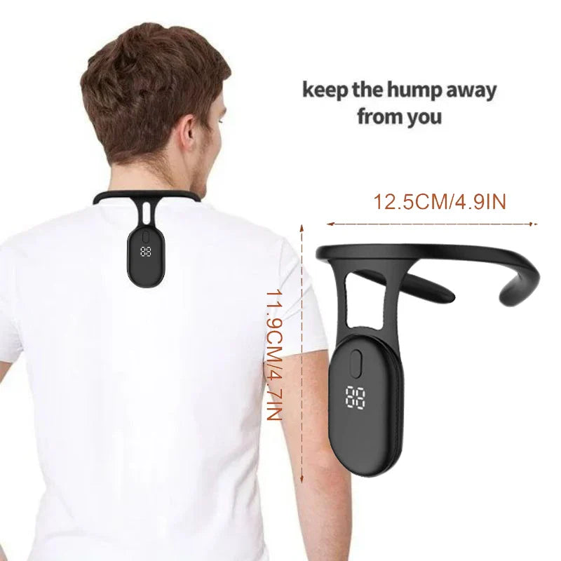 Smart Posture Corrector Back & Neck Hump Trainer Black