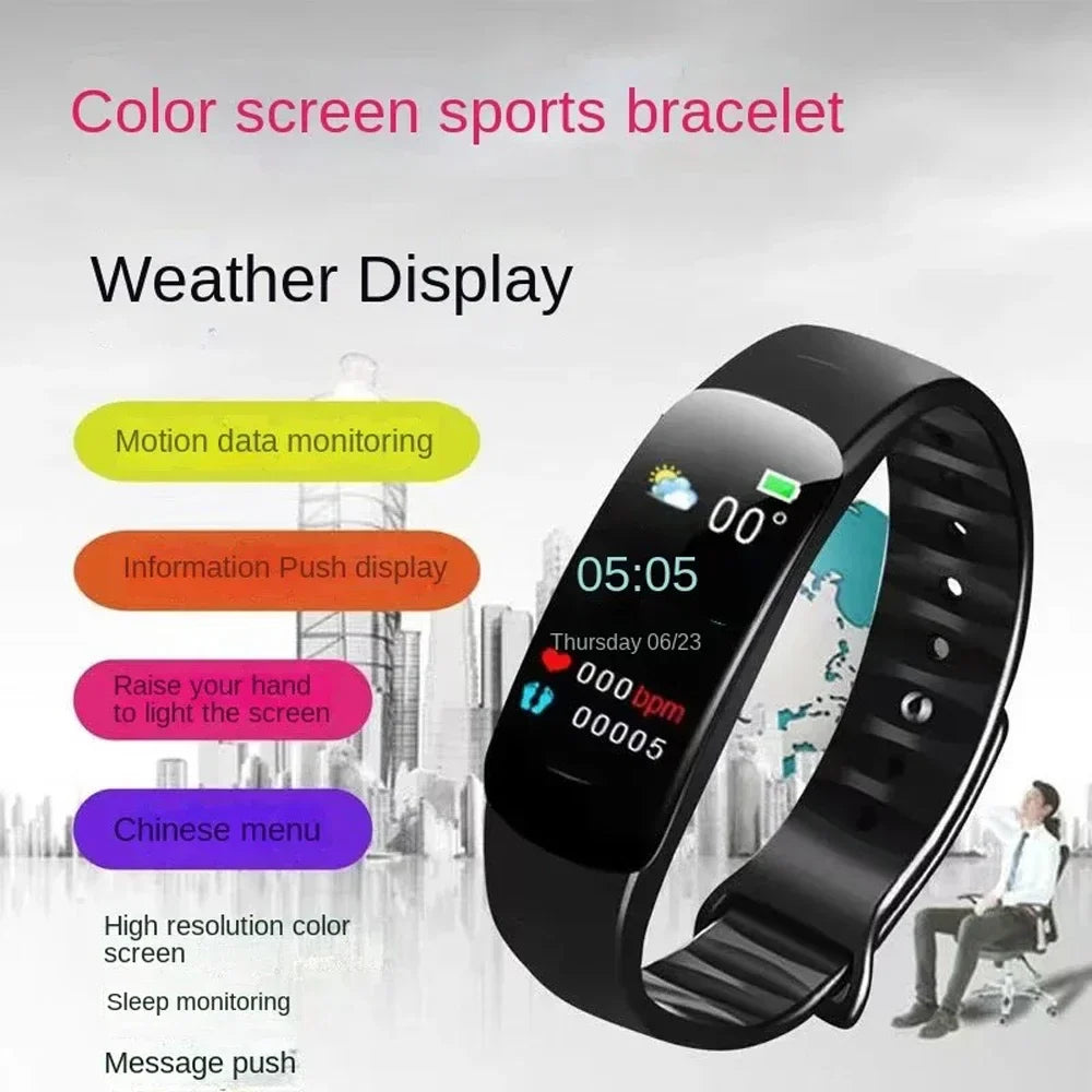 C1 Plus Bluetooth Smartwatch with Pedometer