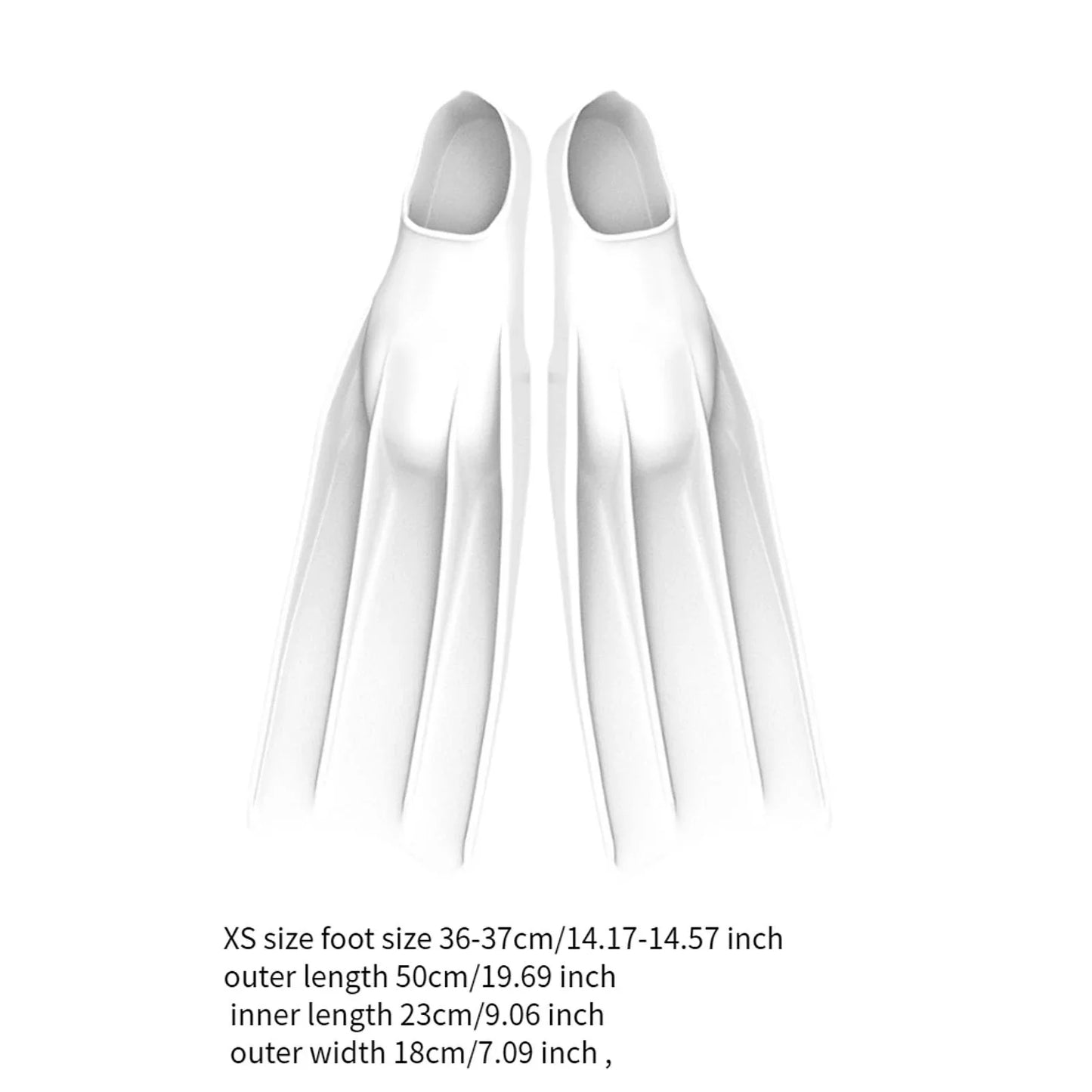 Silicone Long Snorkel Fins