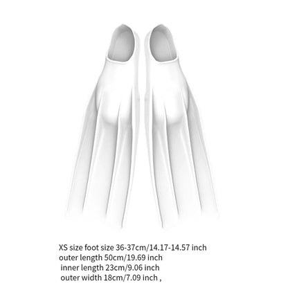 Silicone Long Snorkel Fins