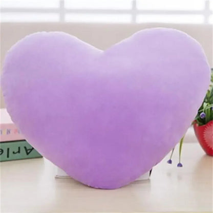 Soft Heart Plush Pillow Gift (Purple)