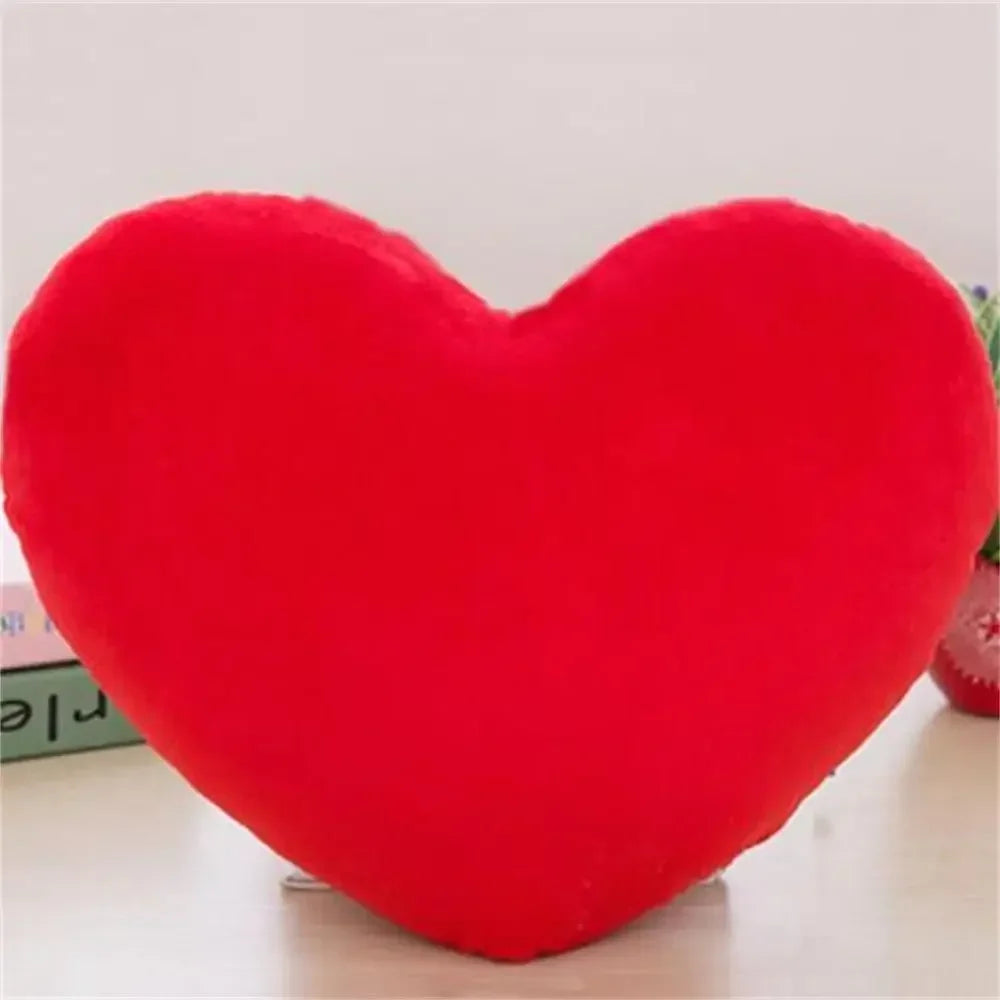 Soft Heart Plush Pillow Gift (Red)