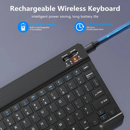 Bluetooth Wireless Keyboard & Mouse Combo for iPad Mac PC