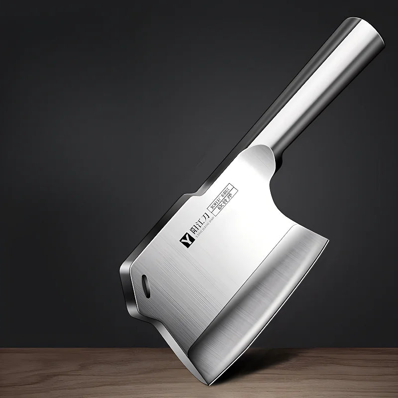 Heavy-Duty Forged Bone Cutting Knife – Thickened & Weighted Cleaver