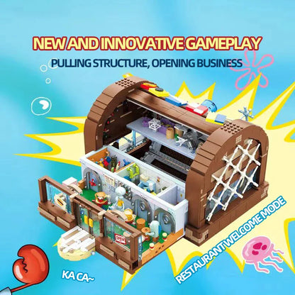 Spongebob Krusty Krab Building Blocks Toy Set