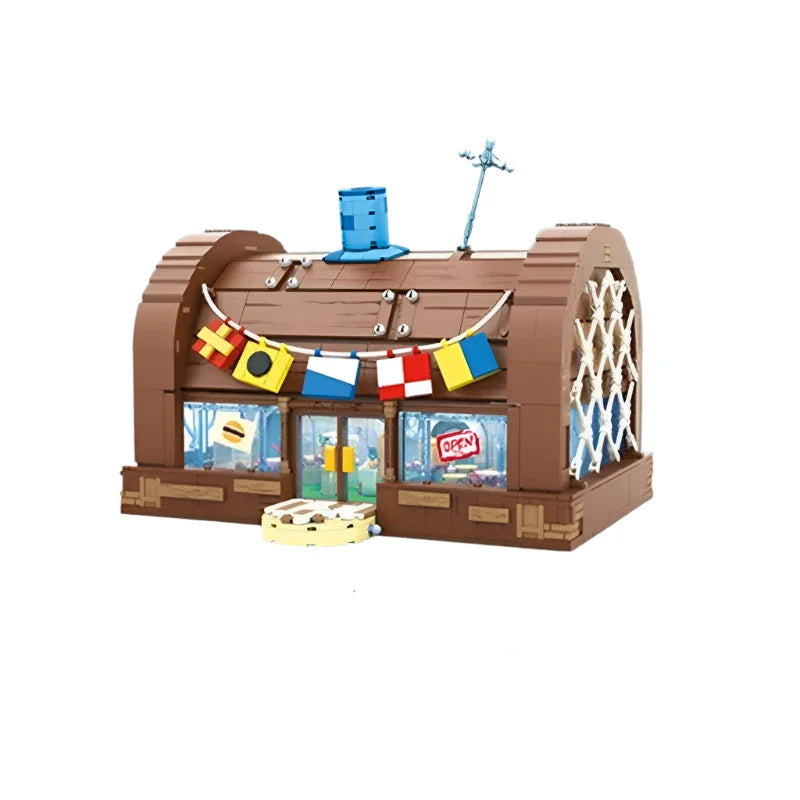 Spongebob Krusty Krab Building Blocks Toy Set