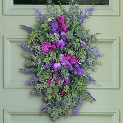 Spring Summer Teardrop Wreath