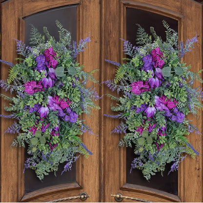 Spring Summer Teardrop Wreath